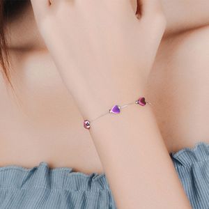New fashion Simple Love Heart Bracelet For Women girl Accessories jewelry wholesale