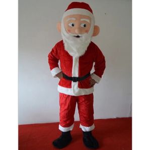 Costume da mascotte di Babbo Natale di Halloween Personaggio a tema dei cartoni animati di alta qualità Festival di carnevale Vestito operato Natale Taglia per adulti Festa di compleanno Vestito da esterno