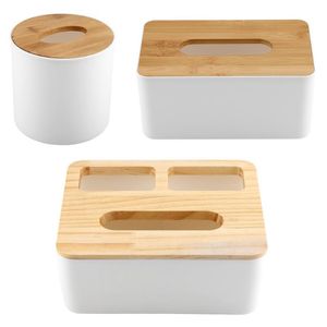 Tissue Boxes & Napkins Plastic Box Brand Modern Wooden Cover Paper With Oak Home Car Holder Case Organizer