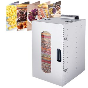 Commercial Large Dried Fruit Machine Bean Dissolving Pet Food Meat And Seafood Air Dryer Household Stainless Steel Dehydrator