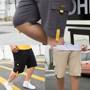 FIT 60-140KG BODY Men'S SHORTS Cargo New 2021 Summer Casual Bigger Pocket Classic 95% Cotton Brand Male Short Pants Trouers X0628