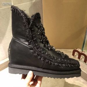 signore con zeppa stivali da cavaliere a piedi ricamo borchie moda femminile casual muli mocassini scarpe nero grigio donne romano inverno autunno scarpe calde zapatos mujers