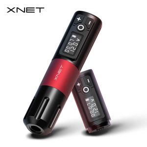 XNET Elite Wireless Tattoo Pen Machine Potente Motore Coreless Motor 2000mAh Batteria al litio Digital LED Display per Artist Body 210622