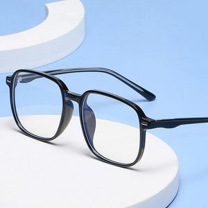 Occhiali da sole alla moda Montature Occhiali da vista con montatura TR90 a cerchio pieno quadrato retrò per uomo e donna Occhiali da vista anti-luce blu