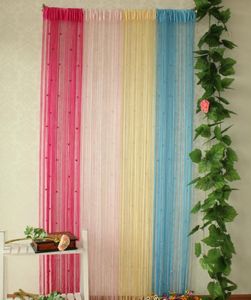 Cortina Janela Tratamentos Home Têxteis Jardim GardentAsel Cristal Cristal Divisor De Porta Divisor Sheer Painel Cortinas Valance Decoração Do Casamento Cry