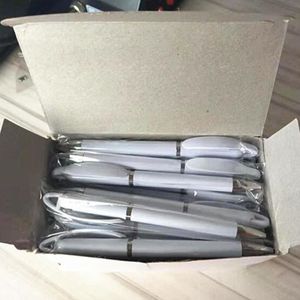 Wholesale fast ship Sublimation Blank Gel Pens With Cartridge DIY Heat Tranfer White Pen stock