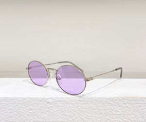 Silver Purple Round Sunglasses Retro Sun Glasses for Men Women Sonnenbrille uv400 protection Eywear Summer Lunettes de soleil with box