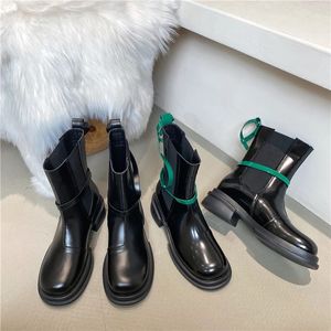 Весна и осень Martin Boots Женский британский стиль в толстых шерстях, коротки