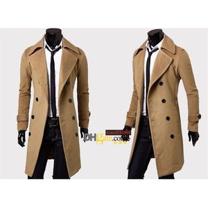 Mens Designer Clothing Trench Coats Winter Fashion Single Breasted Cashmere Jacket Men Overcoat