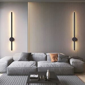 Modern LED Wall Lamp living room staircase aisle light linear strip bedroom bedside lamps foyer corridor Lamp Sconce