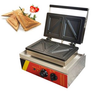 110 V 220 V Ticari Sandviç Makinesi Makinesi Gıda İşleme Ekipmanları Kahvaltı Ekmek Tost Fırın Elektrikli Mutfak Waffle Makinesi