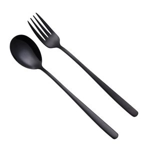 Korean Spoon 304 Stainless Steel Spoon fork High Quality Mixing Spoons Dinnerware Kitchen Accessories hot