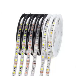 Wasserdichtes 5050 SMD LED-Lichtband, 5 m, 12 V, Dekoration, LED-Lichterkette, 60 LEDs/m, RGB, RGBW, RGBWW, Gelb, Rosa, Blau, Grün, Rot, 11 Farben