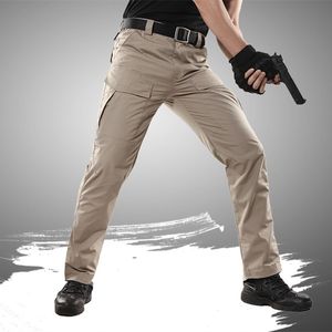 Erkek taktik pantolon havadan rahat su geçirmez pantolon paintball artı boyutu çok cepler askeri kamuflaj kargo pantolon erkekler için