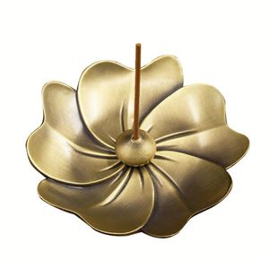 Nuovo metallo Cherry Blossom bruciatore di incenso in lega Mini Joss Stick Censer Holder legno di sandalo Censer Home Decor gratuito