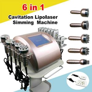 Professional Beauty Salon 6 i 1 Slimming Vacuum Ultrasonic 80K Liposution Cavitation Machine