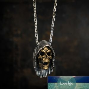 Men's New Fashion Metal Punk POP Prime Domain Death Skull Pendant Necklace Retro Personality Jewelry Gift Collar Factory price expert design Quality Latest