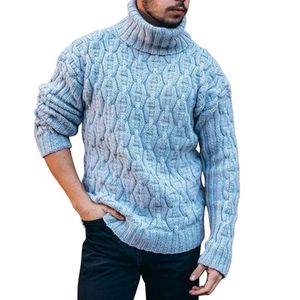 Męskie swetry wysokie żółw szyi swobodny solidny moda szwajcarskie pociąganie zimowe ciepłe męskie sweter gęsty gęsty wełniany pullover