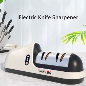Ostrzarka noża, elektryczny bezprzewodowy kamień ostrzenia do noży, narzędzia kuchennego, ładowania USB 2 godziny czasu pracy, przyjazd 210615