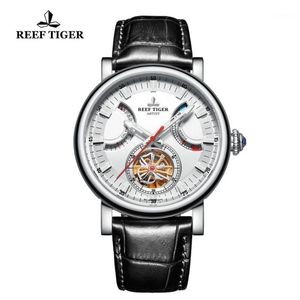 Reef Tiger/RT Ret Automatic for Men Solid Steel Black Strap With Date Day RGA1950 Wristwatches