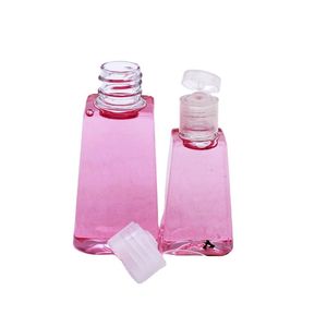 30 ml 60 ml Reisebehälter mit Klappverschluss, Plastikflasche, nachfüllbare Toilettenartikel-Kosmetikflaschen für die Verpackung von Händedesinfektionsmitteln, flüssigen Lotionen