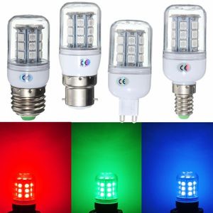 Żarówki LED Bulb E27 E14 G9 B22 leds Lampa SMD Light Non Ściemniana W W PC Plastikowe Red Green Blue Lighting AC110V V