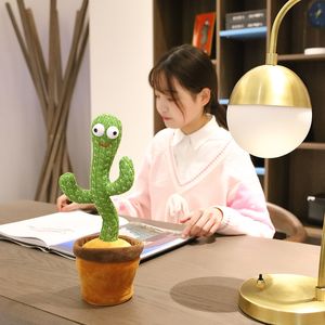 33CM Lovely Talking Dancing Cactus Doll Speak Talk Sound Record Repeat Toy Kawaii Cactuss Toys Children Kids Education Toys Gift