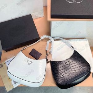 Cleo Shiny Leather Hobo Bag Purses Womens Luxurys Alligator Designers Ostrich Handbag Canvas Leather Shoulder Bags Tote Crossbody