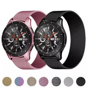 20mm 22mm Magnetic Loop Quick Release Strap For Samsung Galaxy watch 3 45mm 41mm Active 2 46mm 42mm Gear S3 bands Huawei GT 2 2e Stainless Steel Bracelet
