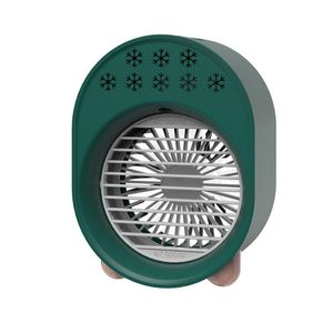 Elektrik Fanları Kişisel Hava Soğutucu Evaporatif Koşullandırıcı Masaüstü Soğutma Fanı Mini USB Rüzgar Hızlı Gece Işığı