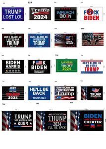 Bandiere Disegni di molti tipi Fabbrica diretta 3x5 Ft 90 * 150 Cm Salva di nuovo l'America Bandiera Trump per 2024 Presidente USA Banner