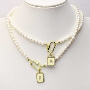 5 Strand strand letter pendant jewelry Pearls necklace accessories gift for women 51528