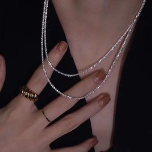 Handmade 100% real 925 colar de prata esterlina para mulheres festa nupcial casamento cadeia colar jóias presente de aniversário