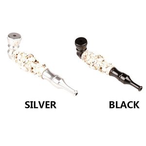 Factory direct sales metal smoking pipes detachable resin skull ghost head aluminum alloy pipe