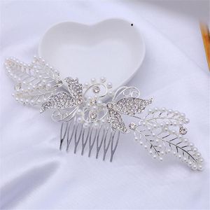 Haarspangen Haarspangen Damen Mädchen Schmetterling Schmuck Bräute und Brautjungfern Perlennadeln Hochzeitskamm Zubehör