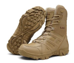 Män öken taktiska militära stövlar som arbetar SAFTY SKO ARMY Combat Boot Militares Tacticos Zapatos Mens Shoes Feamle