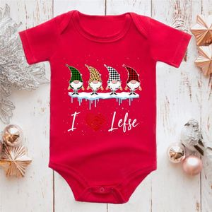 Kız Yılbaşı Onesies toptan satış-Tulum Cüceler Karikatür Baskılı Bebek Onesie Noel Kostüm Estetik Moda Bebek Giysileri İkizler Erkek ve Kız Için