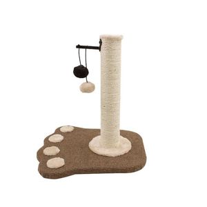 Cat Furniture & Scratchers Pet Kitten Wall Corner Scratching Mat Post Tree Scratcher Sisal Plush Gray