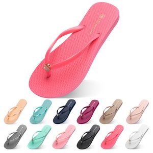 Slippers Toee Beach Shoes Flops Flip Womens Green Yellow Orange Navy Bule White Pink Brown Summer Sport Size 35-3 52