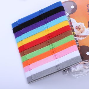 Puppy ID Collar Identification Collars Band for Whelp dogs Kitten Dog Pet Cat Velvet Practical 12 Colors ZWL729