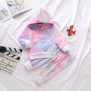 6M-4Y Bambino Neonato Bambino Capretto Ragazze Ragazzi Vestiti Set Felpe Casual Pantaloni Abiti 210515