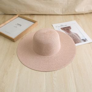 Sunshade Travel Beach Caps Sommer Solid Outdoor Verstellbare Hüte American Style All Match Strohhüte