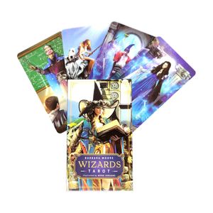 Barbara Moore Wizards Tarotkarten für Wahrsagerei, persönlichen Gebrauch, vollständige englische Version, Partys, Brettspiele, 78 Blatt/Box