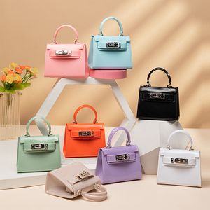 girls princess handbags fashion kids candy colors jelly bags children chain Macaron messenger Bag woman mini one shoulder purse F292