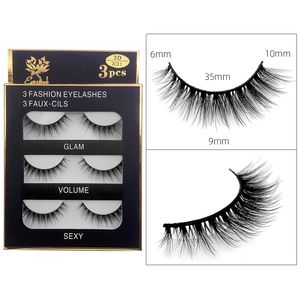 Novo 3D Mink Lash Falso Eyelashes 16 estilos artesanais beleza espessura longo macio olho falso olho cílios sexy