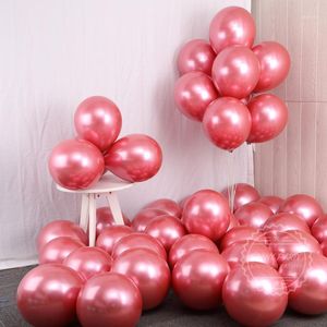Party Decoration Gold Red Baloon Chrome Metallic Balloons Glossy Latex Globos Bride Wedding Birthday Decor Baby Shower Year Toys