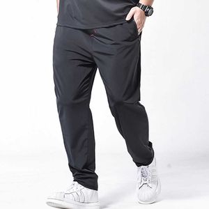 Weiche Sommerhose, extra groß, Übergröße XL-7XL, lang, locker, gerade, weich, ultradünn, Stretch-Nylon, coole Stoffhose X0621