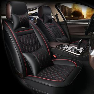 Car Seat Covers HLFNTF Leather For Solaris Ix35 I30 Ix25 Elantra Accent Tucson 2021 Accessories Car-styling