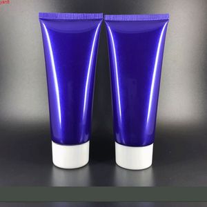 300 pz/lotto 100g 100ml Blu PE Plastica Tubi Morbidi Vuoto Spremere Riutilizzabile Crema Cosmetica Emulsione Lozione Contenitori di Imballaggio di buona qualità