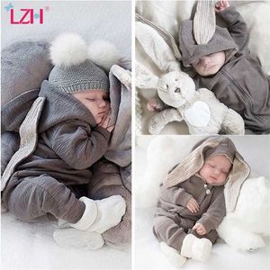 LZHの春の赤ちゃん女の子の男の子の服生まれたロンパースジャンプスーツの子供たち全体のカーニバル衣装幼児服220106